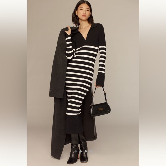 Anthropologie Dresses & Skirts - NWT English factory Black and White Striped Dress
